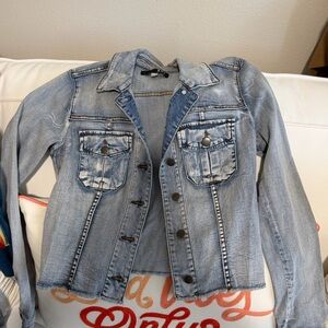 Kut from the Kloth Light Blue Jean Jacket